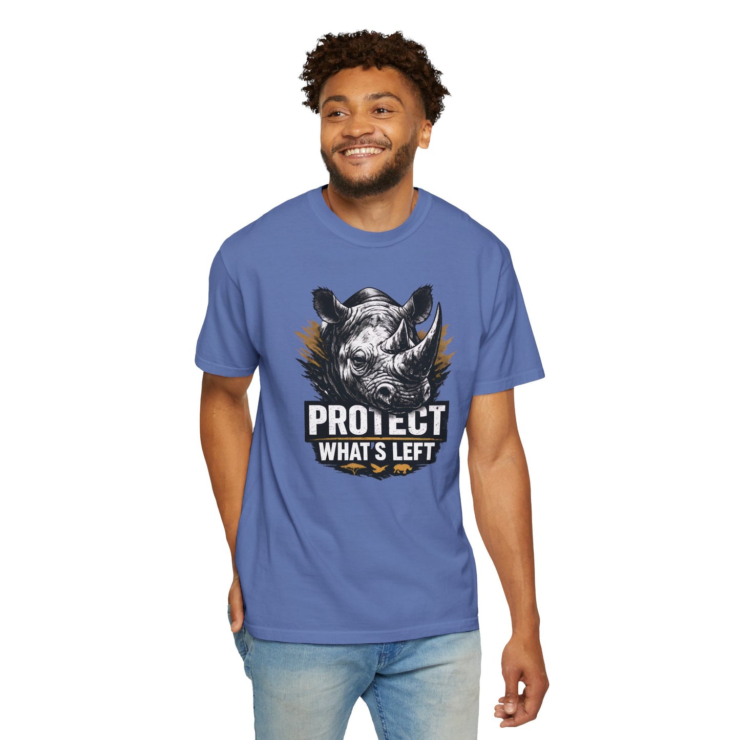 Black Rhino Conservation Tee | Protect What's Left | Endangered Species Shirt | Unisex