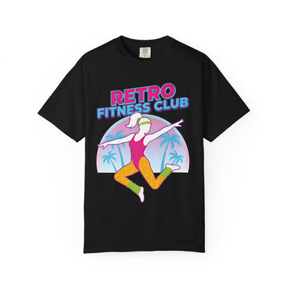 Retro Fitness Club 80s Aerobics Graphic Tee | Vintage Gym Shirt Women