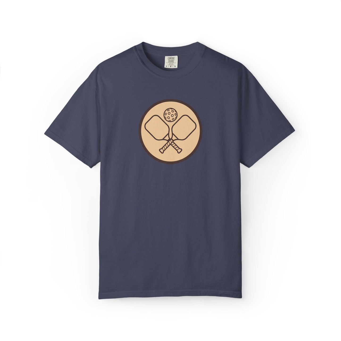Vintage Pickleball Badge Tee Pickler Crest Minimalist Unisex Shirt