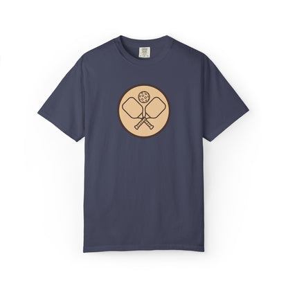 Vintage Pickleball Badge Tee Pickler Crest Minimalist Unisex Shirt