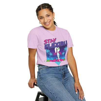 Stay Flexible Retro 80s Splits Aerobics Tee | Vintage Gym Shirt Women
