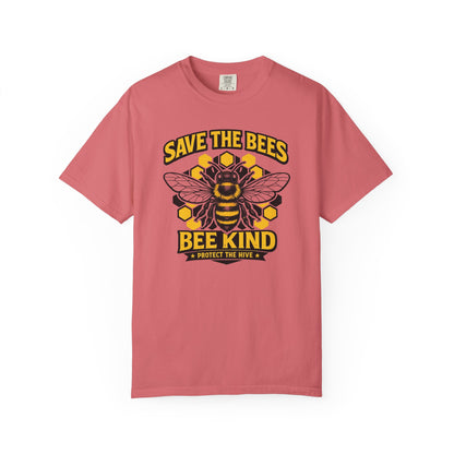 Save the Bees Graphic Tee | Bee Kind Conservation Shirt | Earth Day Gift | Nature Tee