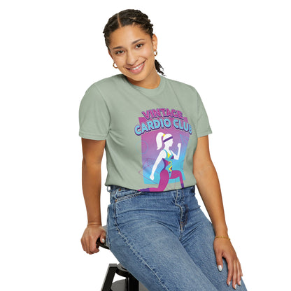 Vintage Cardio Club Retro 80s Lunge Graphic Tee | Workout Shirt Women