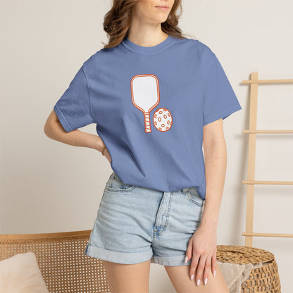 Pickleball Paddle And Ball Icon Tee Minimalist Pickler Unisex T-Shirt