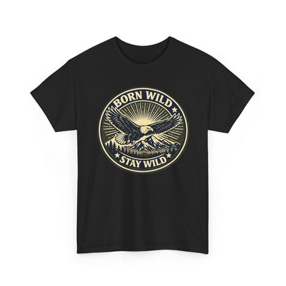 Eagle Ranger Patch Graphic Tee | Mid-Century Outdoor Shirt | Born Wild Stay Wild Unisex