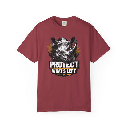 Black Rhino Conservation Tee | Protect What's Left | Endangered Species Shirt | Unisex