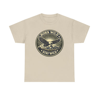 Eagle Ranger Patch Graphic Tee | Mid-Century Outdoor Shirt | Born Wild Stay Wild Unisex