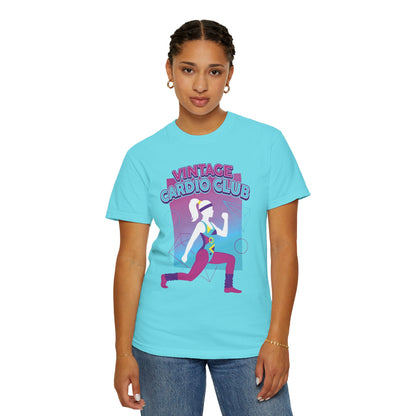 Vintage Cardio Club Retro 80s Lunge Graphic Tee | Workout Shirt Women