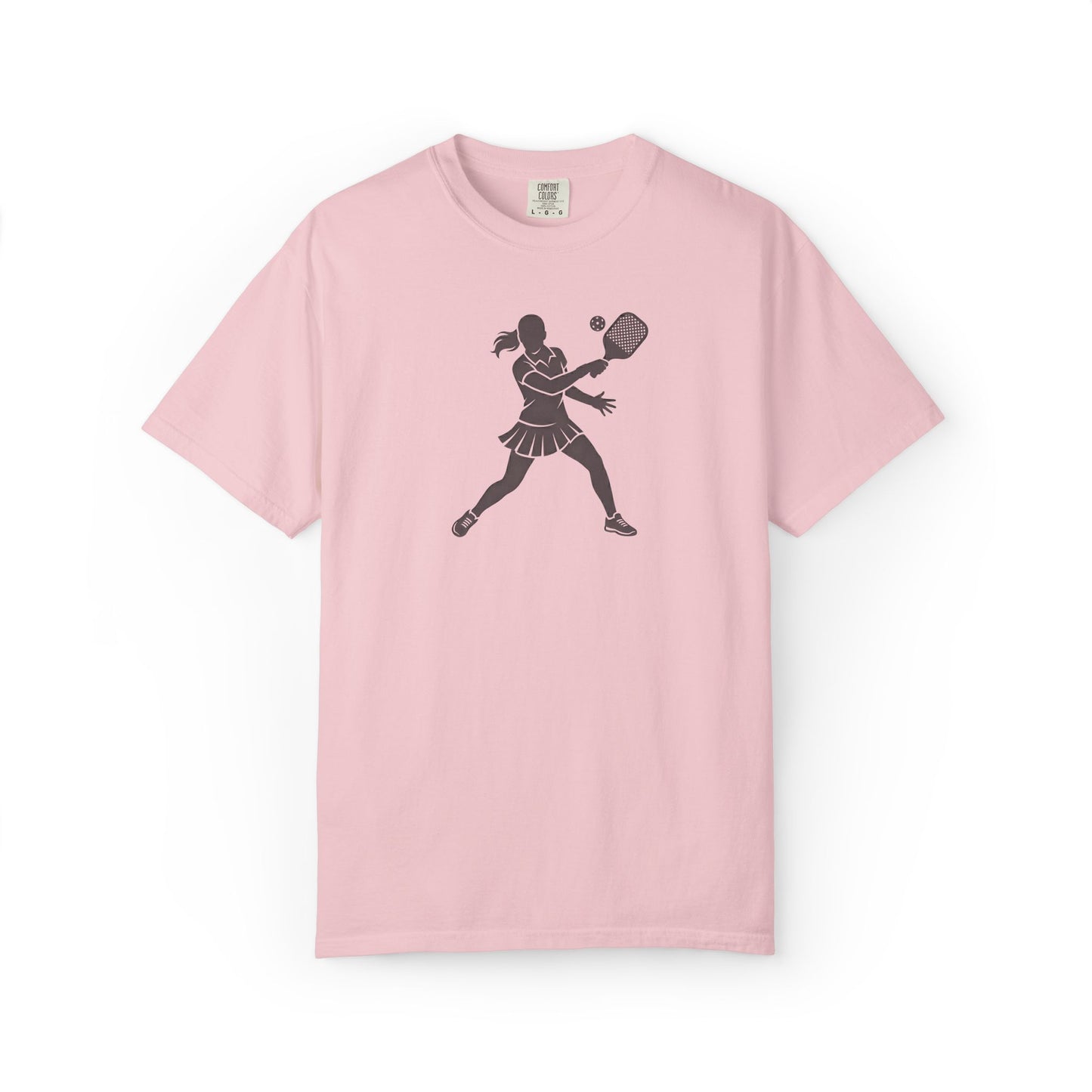 Pickleball Female Silhouette Icon Tee Minimalist Pickler Graphic Women T-Shirt