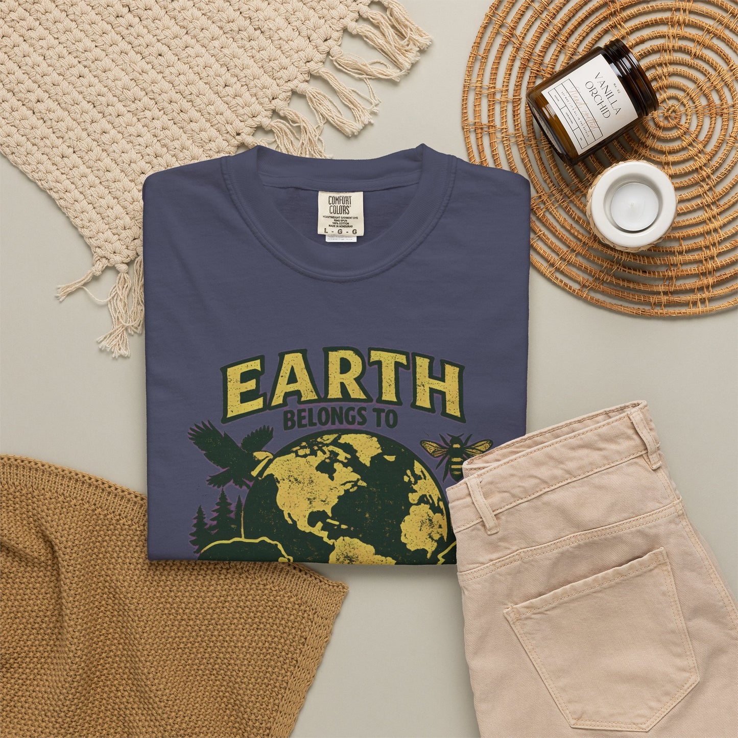 Earth Belongs to Everyone Earth Day Tee | Conservation Art Shirt | Wildlife Gift