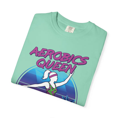 Aerobics Queen Retro 80s Dance Graphic Tee | Vintage Workout Shirt Women