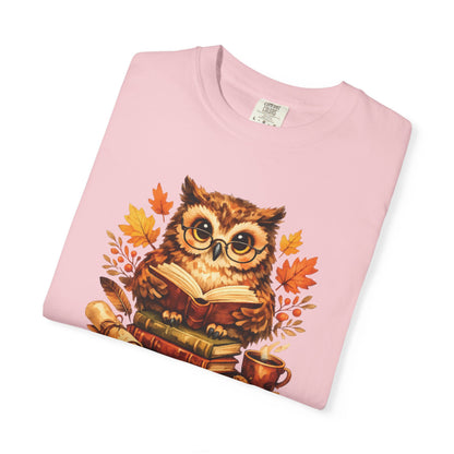 Wise Owl Watercolor Humor Tee | Book Lover Nature Shirt | Whimsical Wildlife Gift