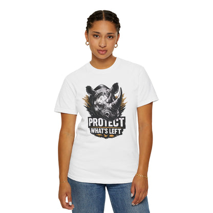 Black Rhino Conservation Tee | Protect What's Left | Endangered Species Shirt | Unisex