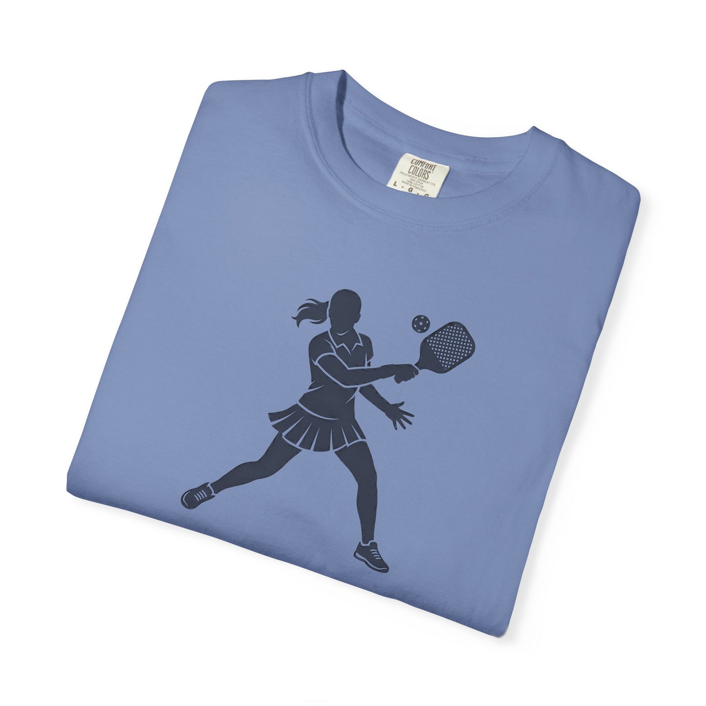 Pickleball Female Silhouette Icon Tee Minimalist Pickler Graphic Women T-Shirt