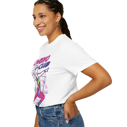 Cardio Club Retro 80s Grid Aerobics Graphic Tee | Vintage Gym Shirt Women