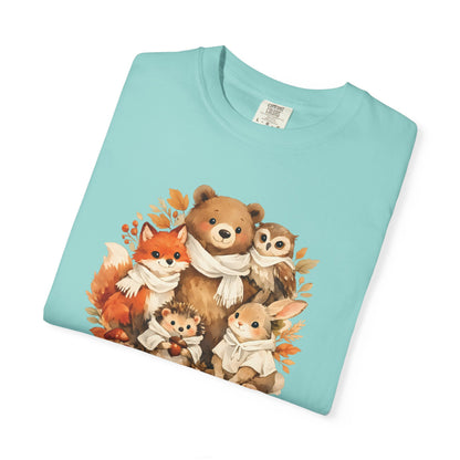 Woodland Friends Watercolor Tee | Forest Animal Gift Shirt | Wildlife Art | Nature Lover