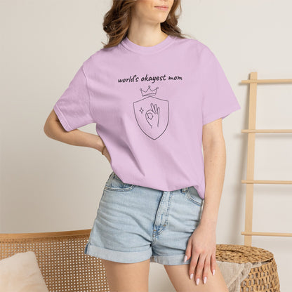 World's Okayest Mom Shirt | Funny Mom Gift | Mother's Day Tee | Mom Humor Shirt