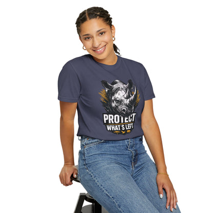 Black Rhino Conservation Tee | Protect What's Left | Endangered Species Shirt | Unisex