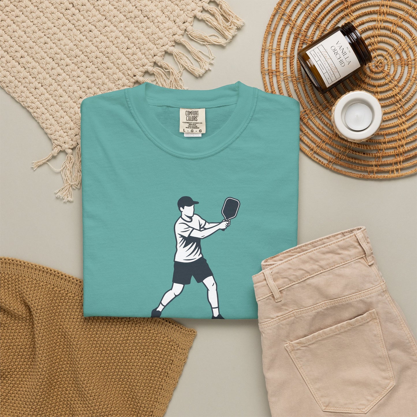 Pickleball Player Silhouette Tee Pickler Minimalist Men's Graphic Shirt
