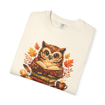 Wise Owl Watercolor Humor Tee | Book Lover Nature Shirt | Whimsical Wildlife Gift