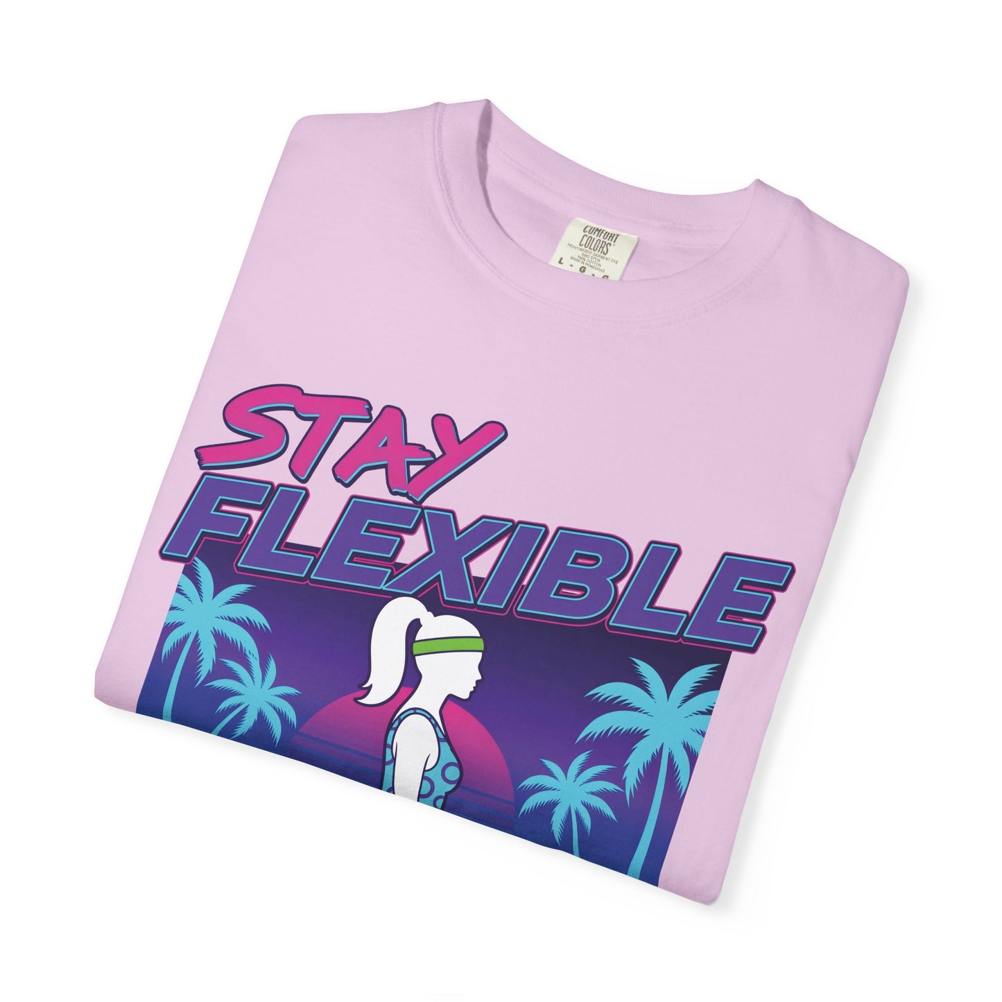 Stay Flexible Retro 80s Splits Aerobics Tee | Vintage Gym Shirt Women
