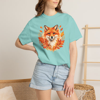 Watercolor Fox Graphic Tee | Autumn Wildlife Art Shirt | Nature Lover Gift | Unisex