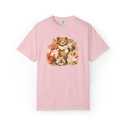 Woodland Friends Watercolor Tee | Forest Animal Gift Shirt | Wildlife Art | Nature Lover