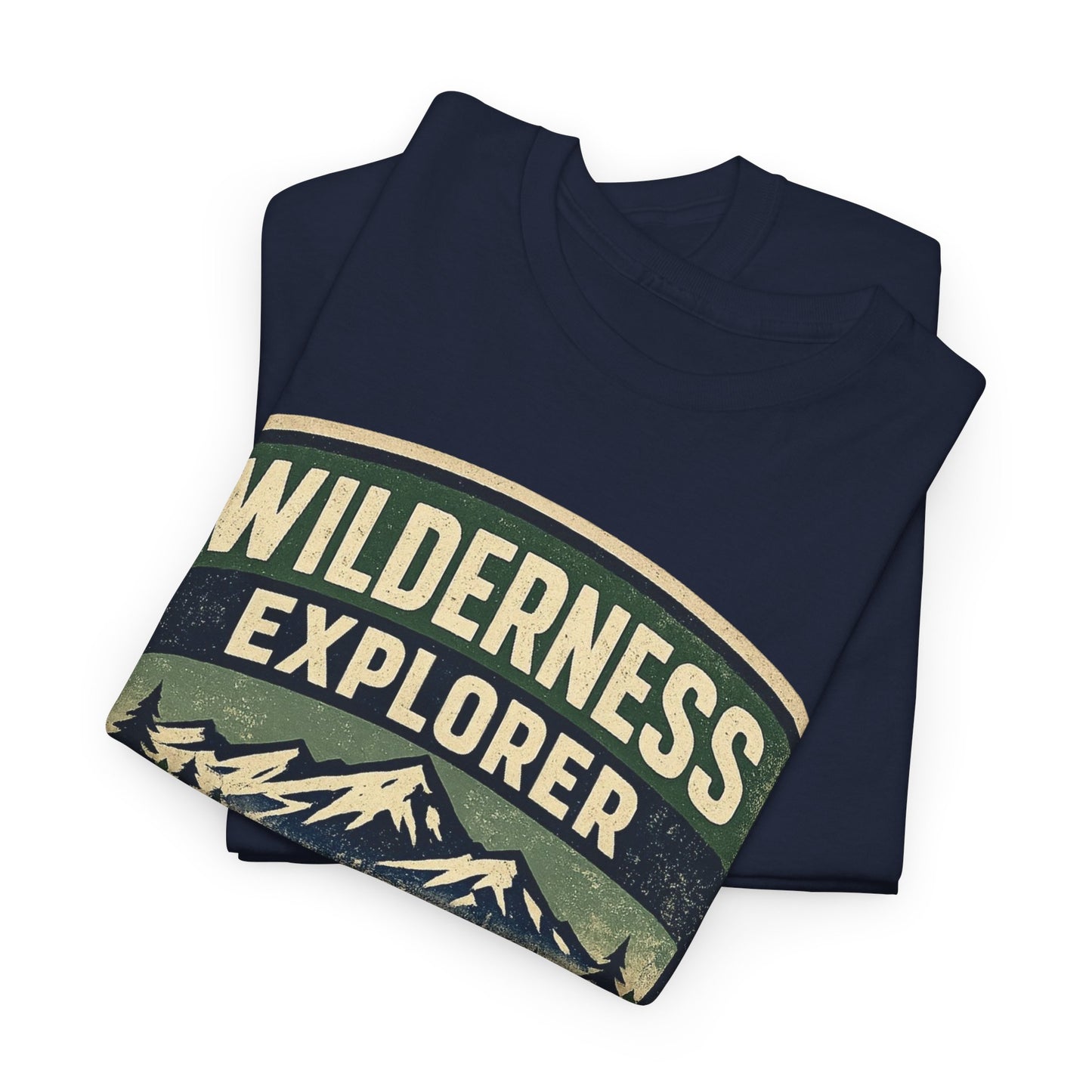 Wilderness Explorer Shield badge Tee | Retro Outdoor Adventure design | Hiking
