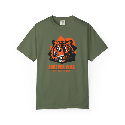 Tiger Forever Wild Conservation Tee | Protect the Wild Shirt | Endangered Animal Gift