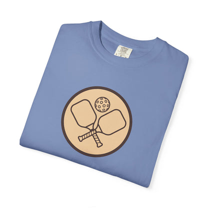 Vintage Pickleball Badge Tee Pickler Crest Minimalist Unisex Shirt