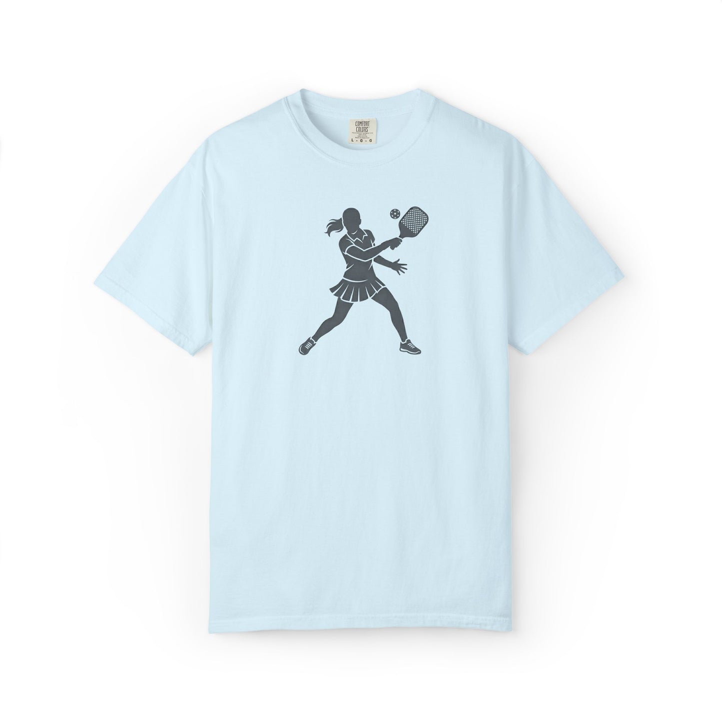 Pickleball Female Silhouette Icon Tee Minimalist Pickler Graphic Women T-Shirt