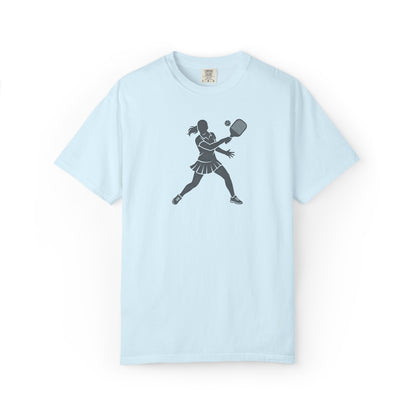 Pickleball Female Silhouette Icon Tee Minimalist Pickler Graphic Women T-Shirt