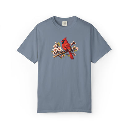 Cardinal Botanical Tee | Vintage Bird Art Shirt | Bird Watcher Gift