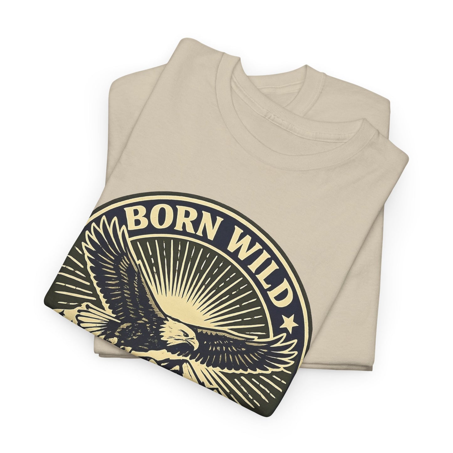 Eagle Ranger Patch Graphic Tee | Mid-Century Outdoor Shirt | Born Wild Stay Wild Unisex