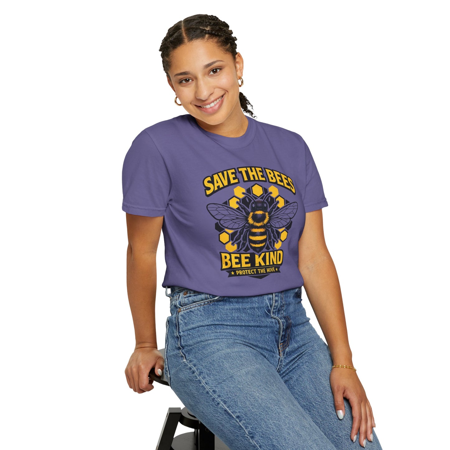 Save the Bees Graphic Tee | Bee Kind Conservation Shirt | Earth Day Gift | Nature Tee