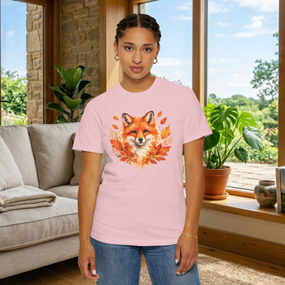 Watercolor Fox Graphic Tee | Autumn Wildlife Art Shirt | Nature Lover Gift | Unisex