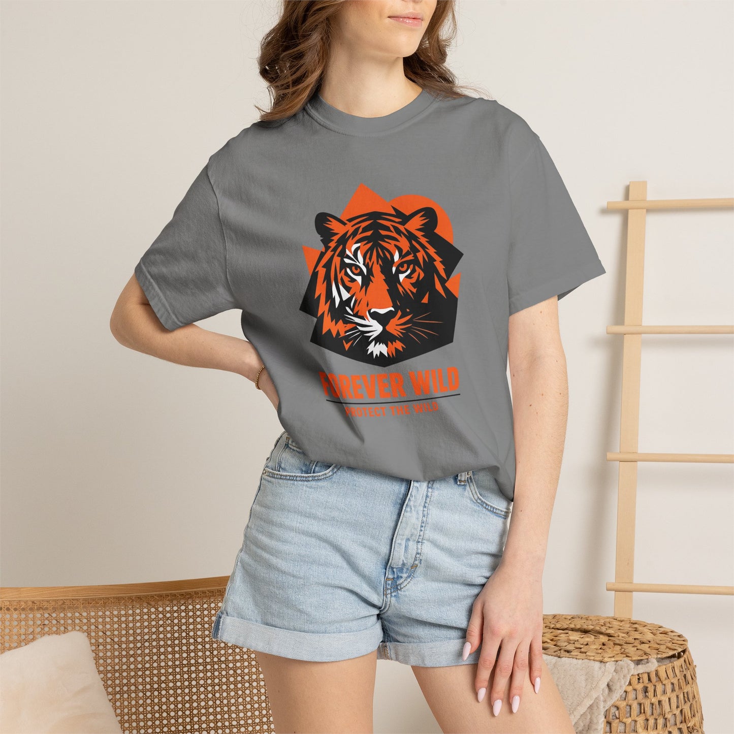 Tiger Forever Wild Conservation Tee | Protect the Wild Shirt | Endangered Animal Gift