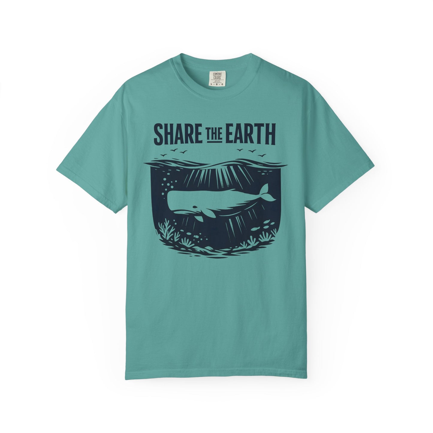 Whale Conservation Tee | Share the Earth Graphic Shirt | Ocean Wildlife Gift | Unisex