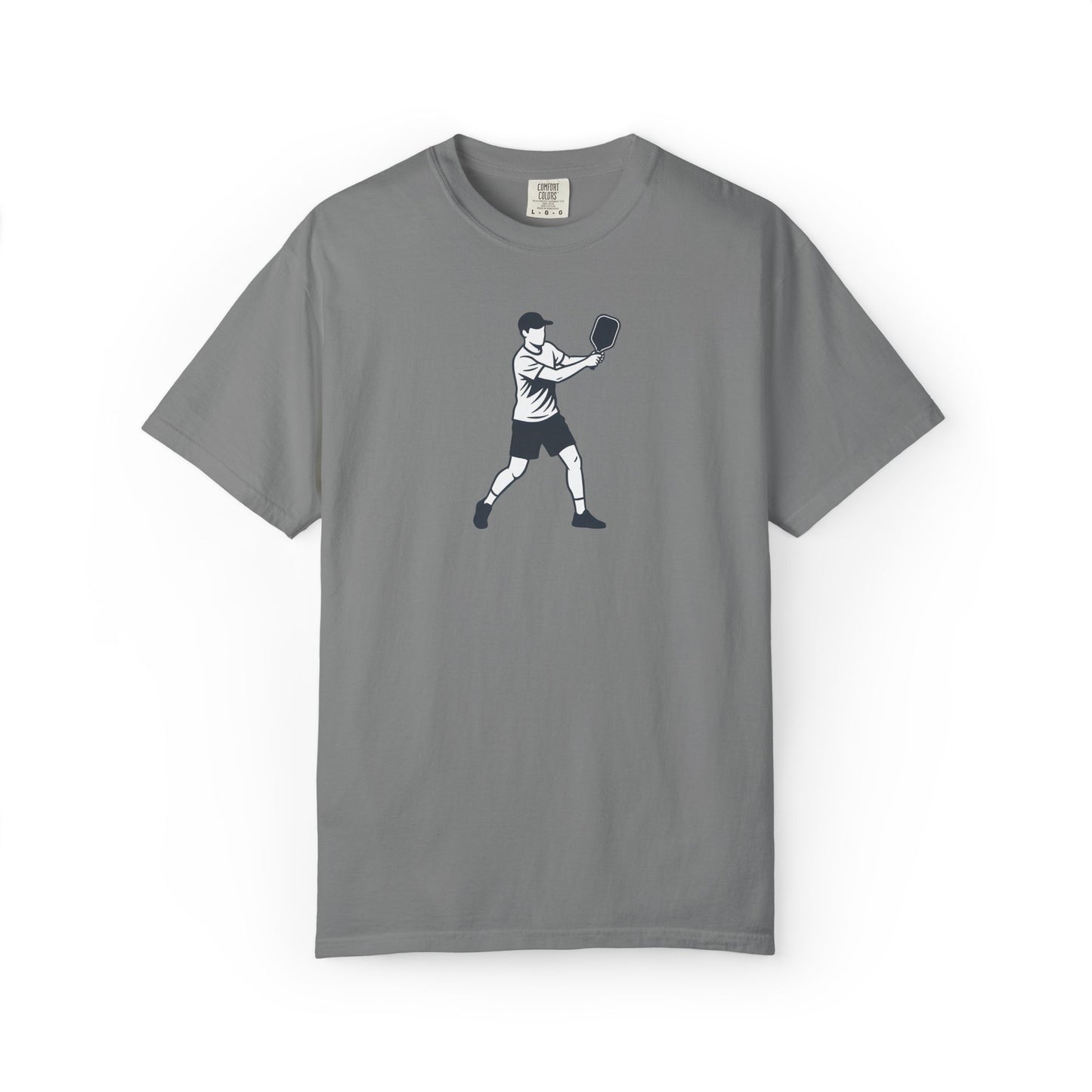 Pickleball Player Silhouette Tee Pickler Minimalist Men's Graphic Shirt