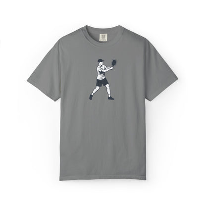 Pickleball Player Silhouette Tee Pickler Minimalist Men's Graphic Shirt