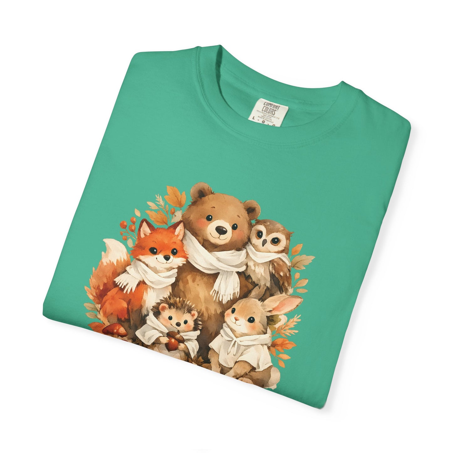 Woodland Friends Watercolor Tee | Forest Animal Gift Shirt | Wildlife Art | Nature Lover