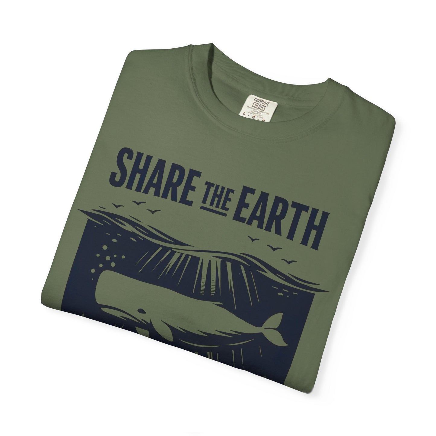 Whale Conservation Tee | Share the Earth Graphic Shirt | Ocean Wildlife Gift | Unisex