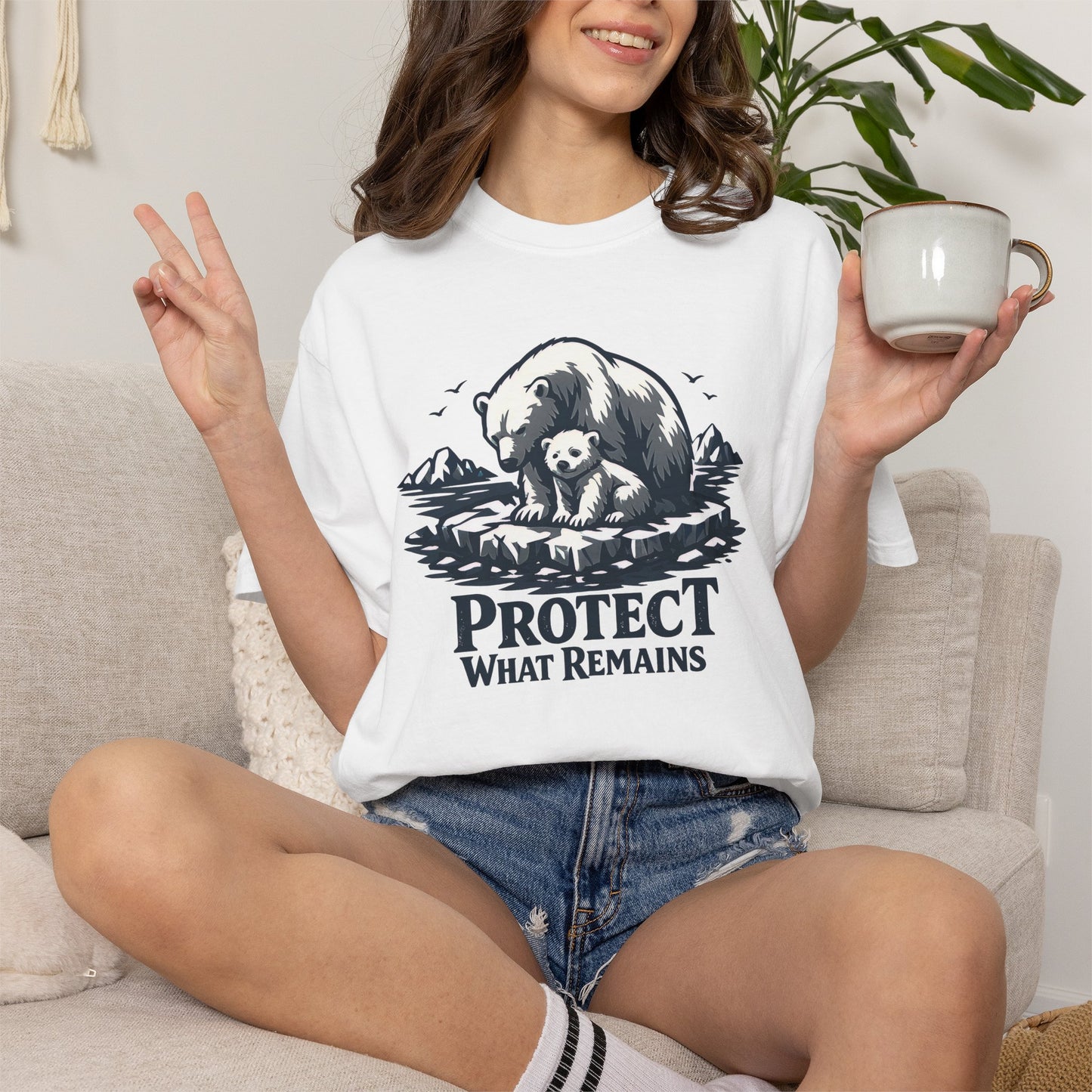 Polar Bear Conservation Tee | Protect What Remains | Climate Awareness Shirt | Unisex