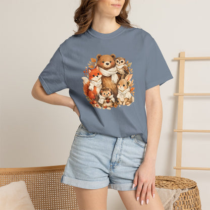 Woodland Friends Watercolor Tee | Forest Animal Gift Shirt | Wildlife Art | Nature Lover