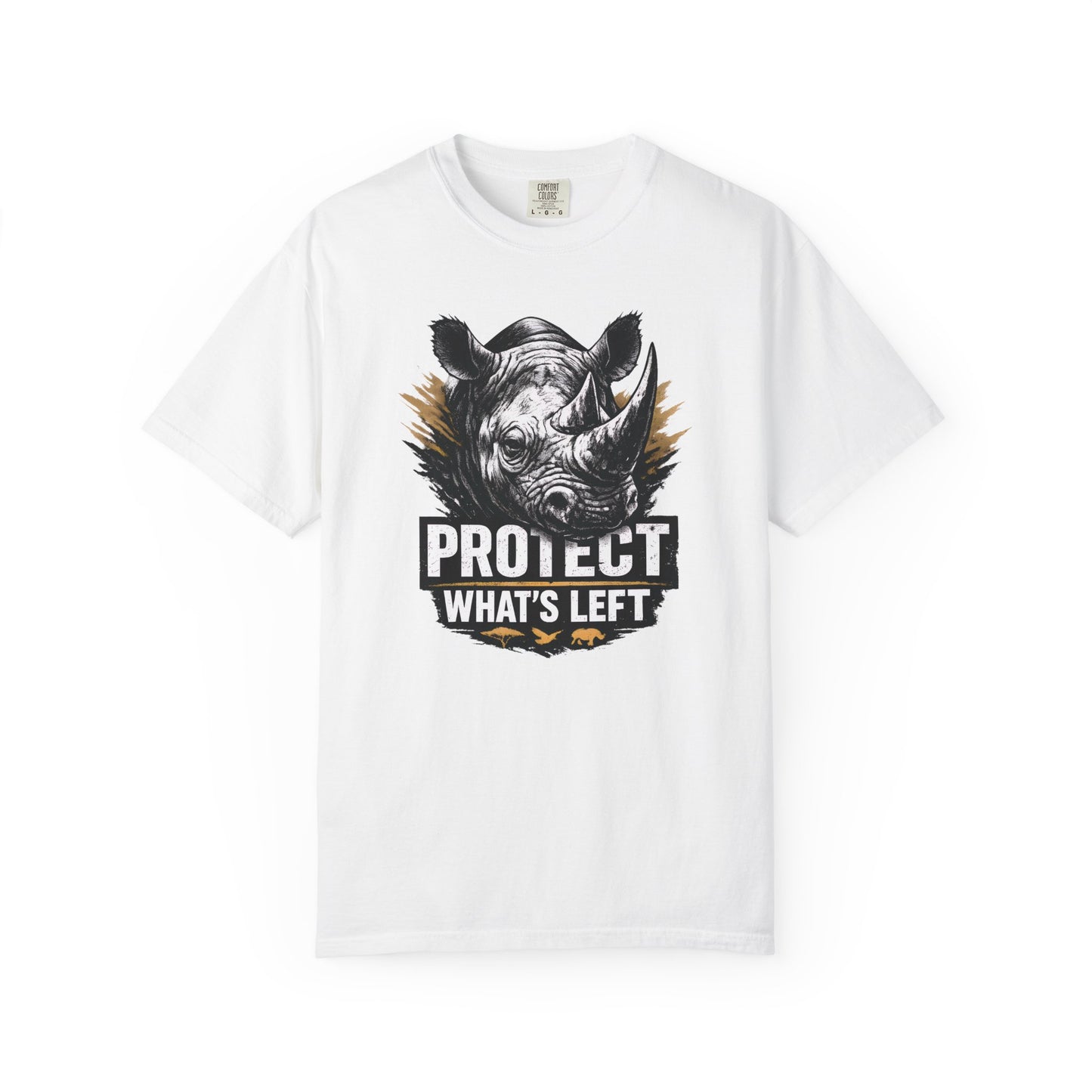 Black Rhino Conservation Tee | Protect What's Left | Endangered Species Shirt | Unisex