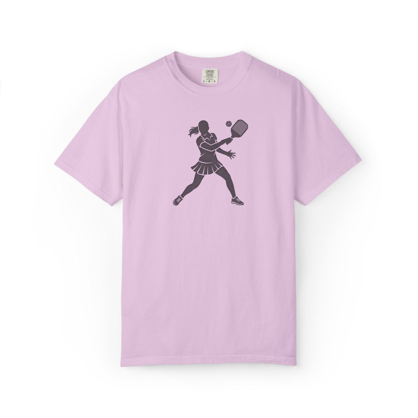 Pickleball Female Silhouette Icon Tee Minimalist Pickler Graphic Women T-Shirt