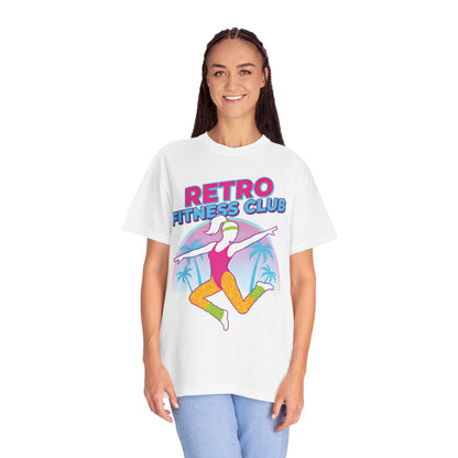 Retro Fitness Club 80s Aerobics Graphic Tee | Vintage Gym Shirt Women