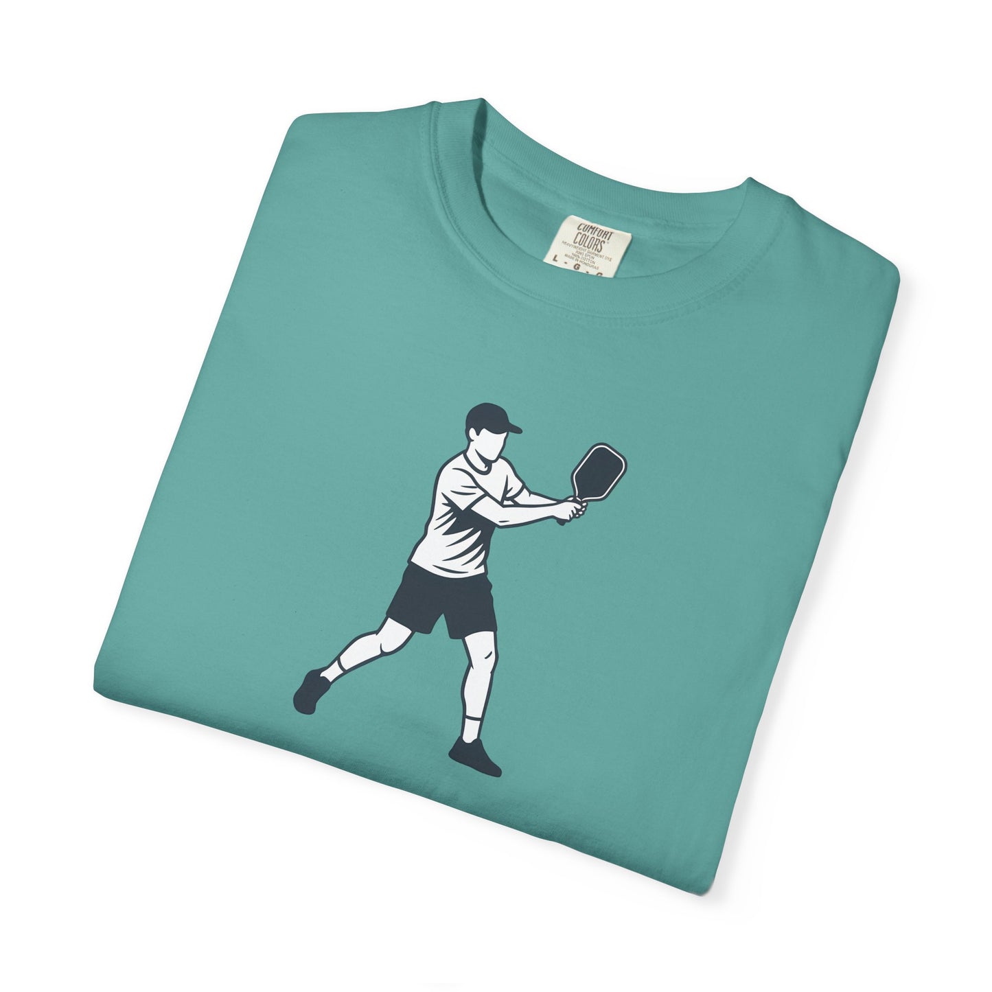Pickleball Player Silhouette Tee Pickler Minimalist Men's Graphic Shirt