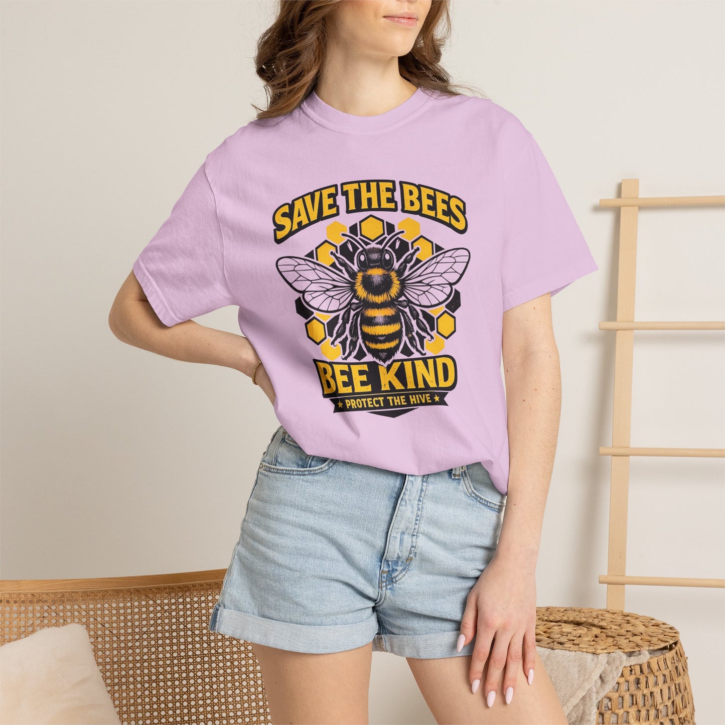 Save the Bees Graphic Tee | Bee Kind Conservation Shirt | Earth Day Gift | Nature Tee