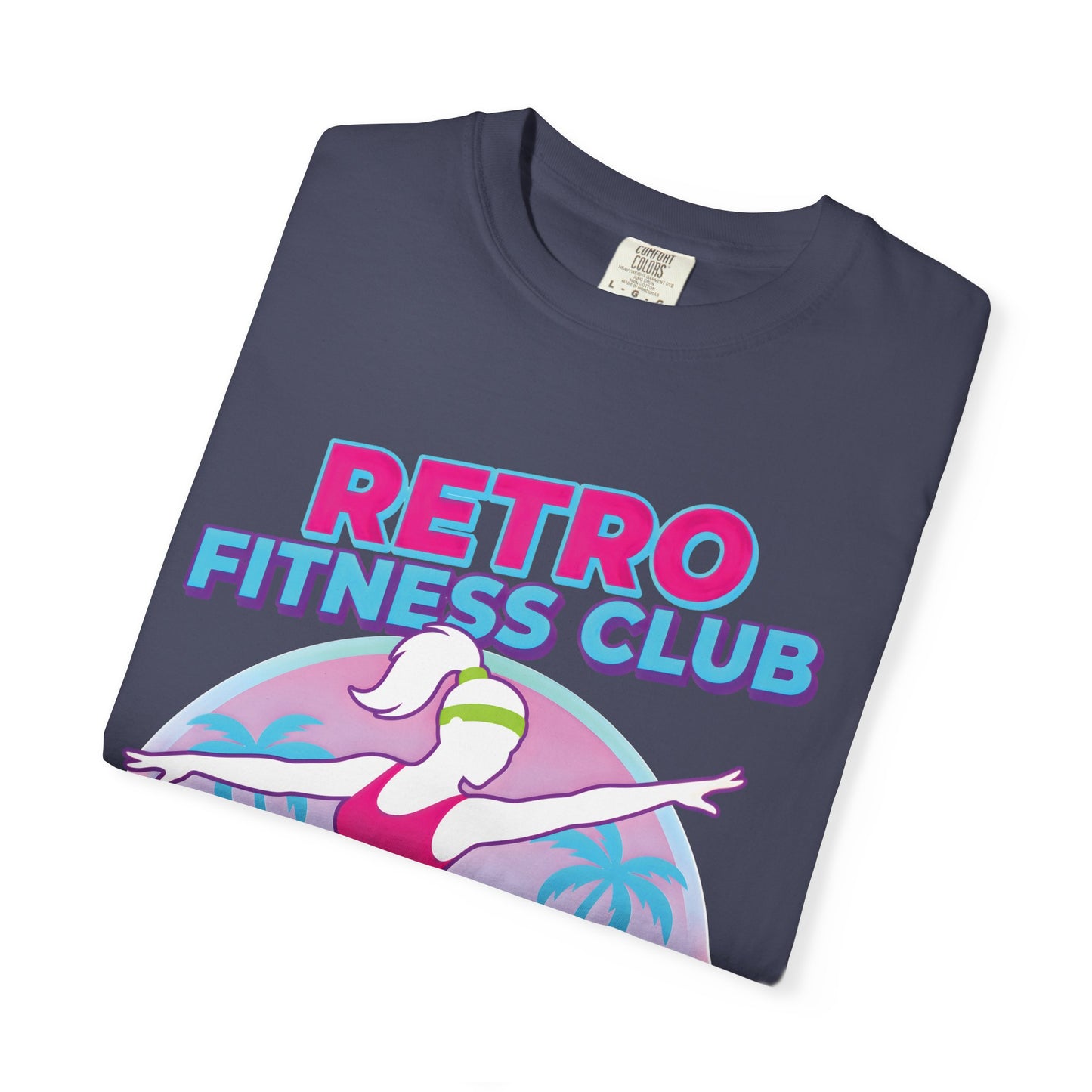 Retro Fitness Club 80s Aerobics Graphic Tee | Vintage Gym Shirt Women